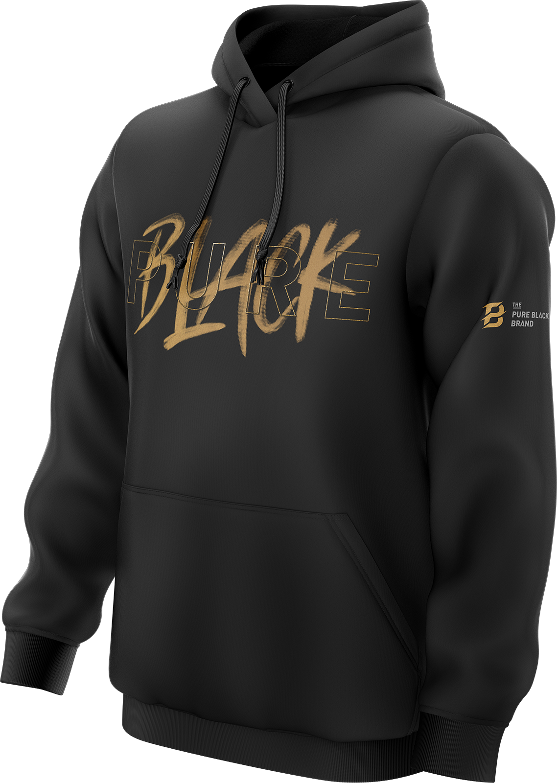 Pure Black Performance Hoodie