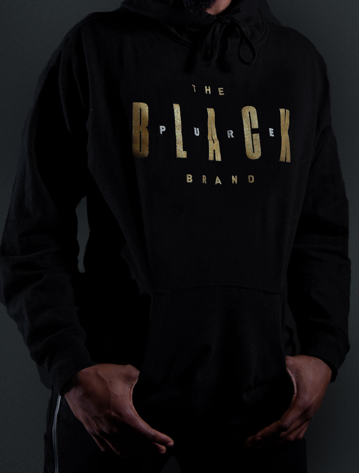 Black Brand Graphic Performance Hoodie