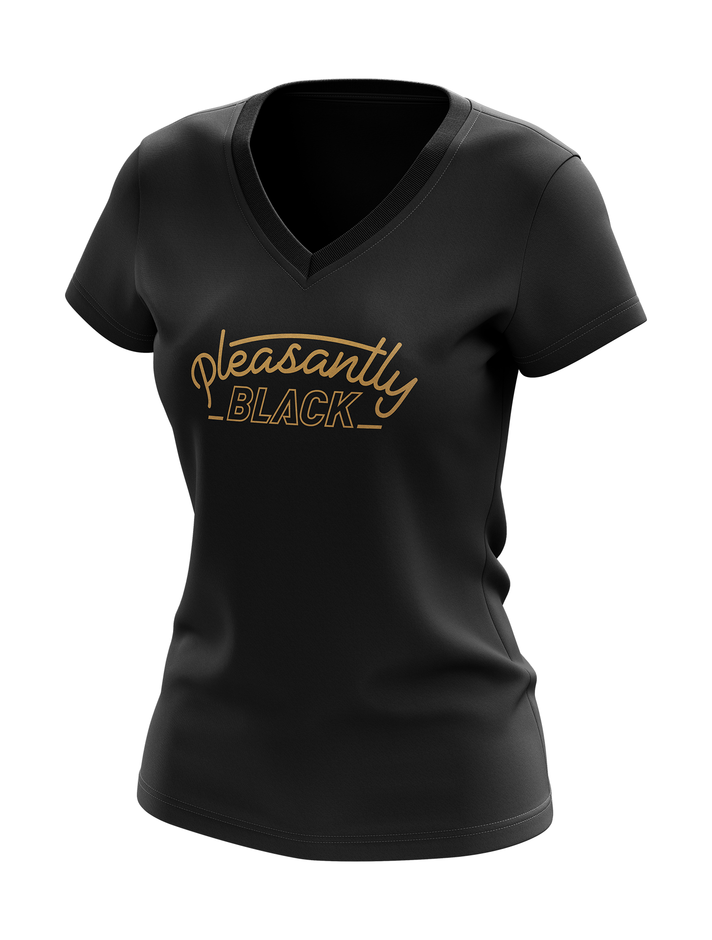 Pleasantly Black Classic V-Neck