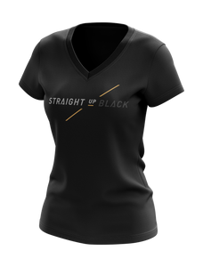 Straight Up Black Classic V-Neck